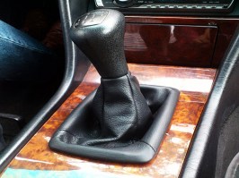 cuffia leva cambio mercedes W210 pelle nera