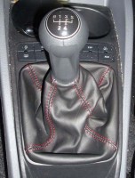 Seat Ibiza 6J - Cambio Nero - Cucitura Rossa